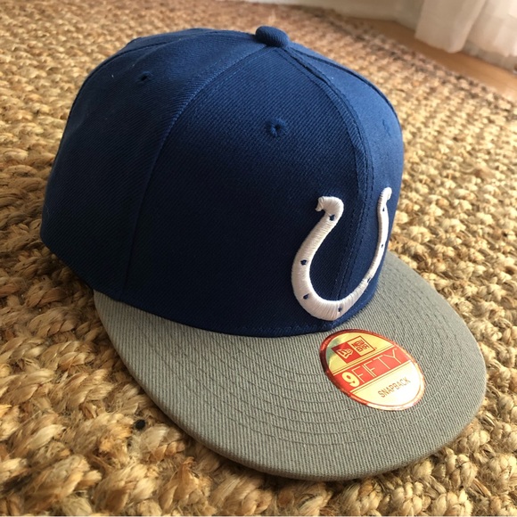 New Era Other - New: New Era Indianapolis Colts Wool Blend SnapBack Hat. Flat Bill. OS.